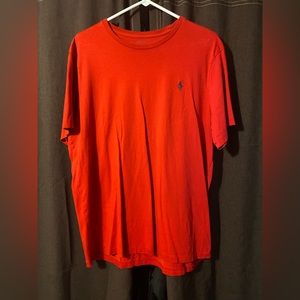 Ralph Lauren red short sleeve T-shirt.                  Size X-LARGE